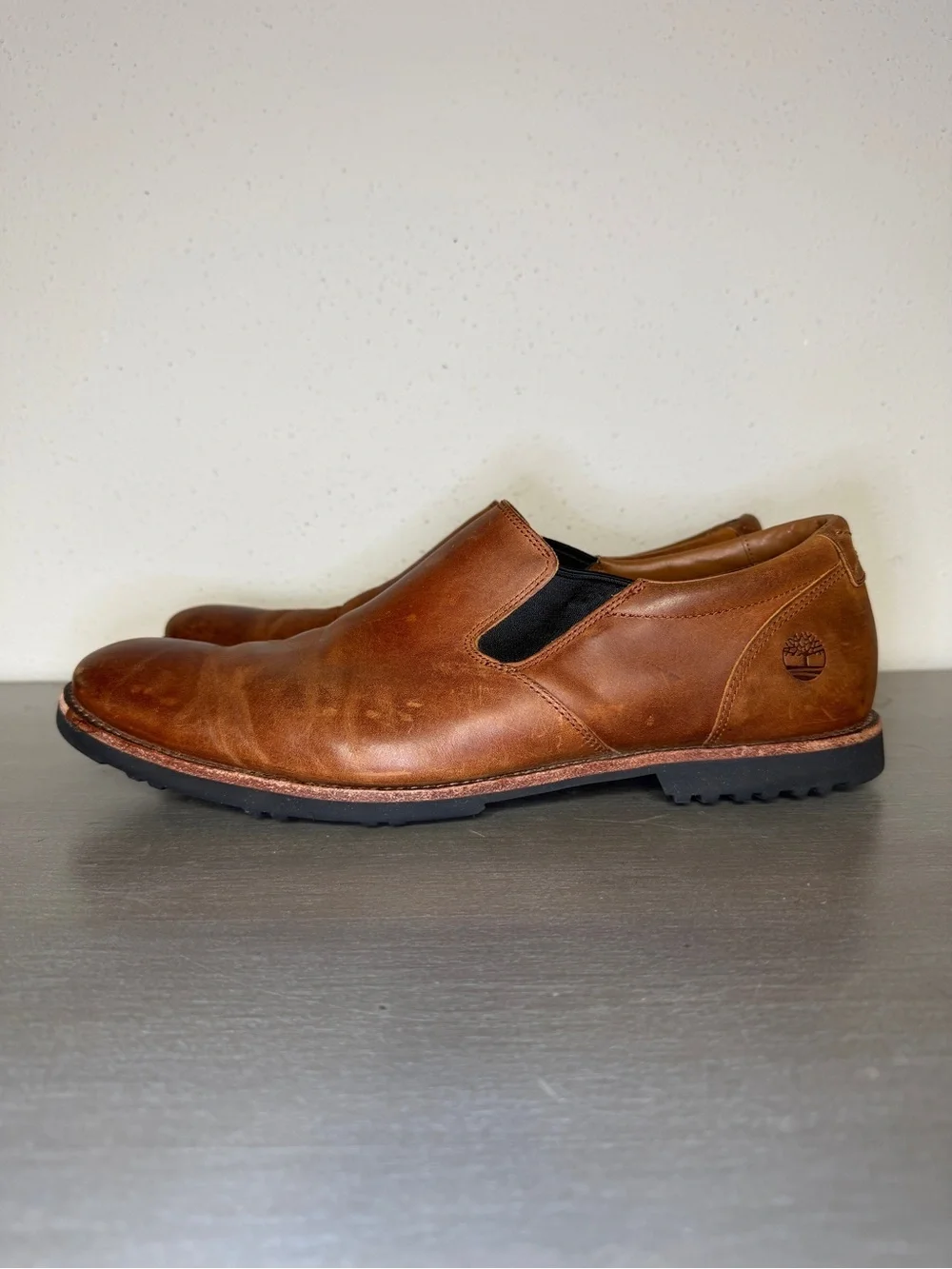 Timberland Kendrick Loafers Mens Size 13 Brown Leather Casual Slip On Shoes